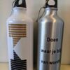 Kaber aluminium bidon zilver met opdruk - Afbeelding 2