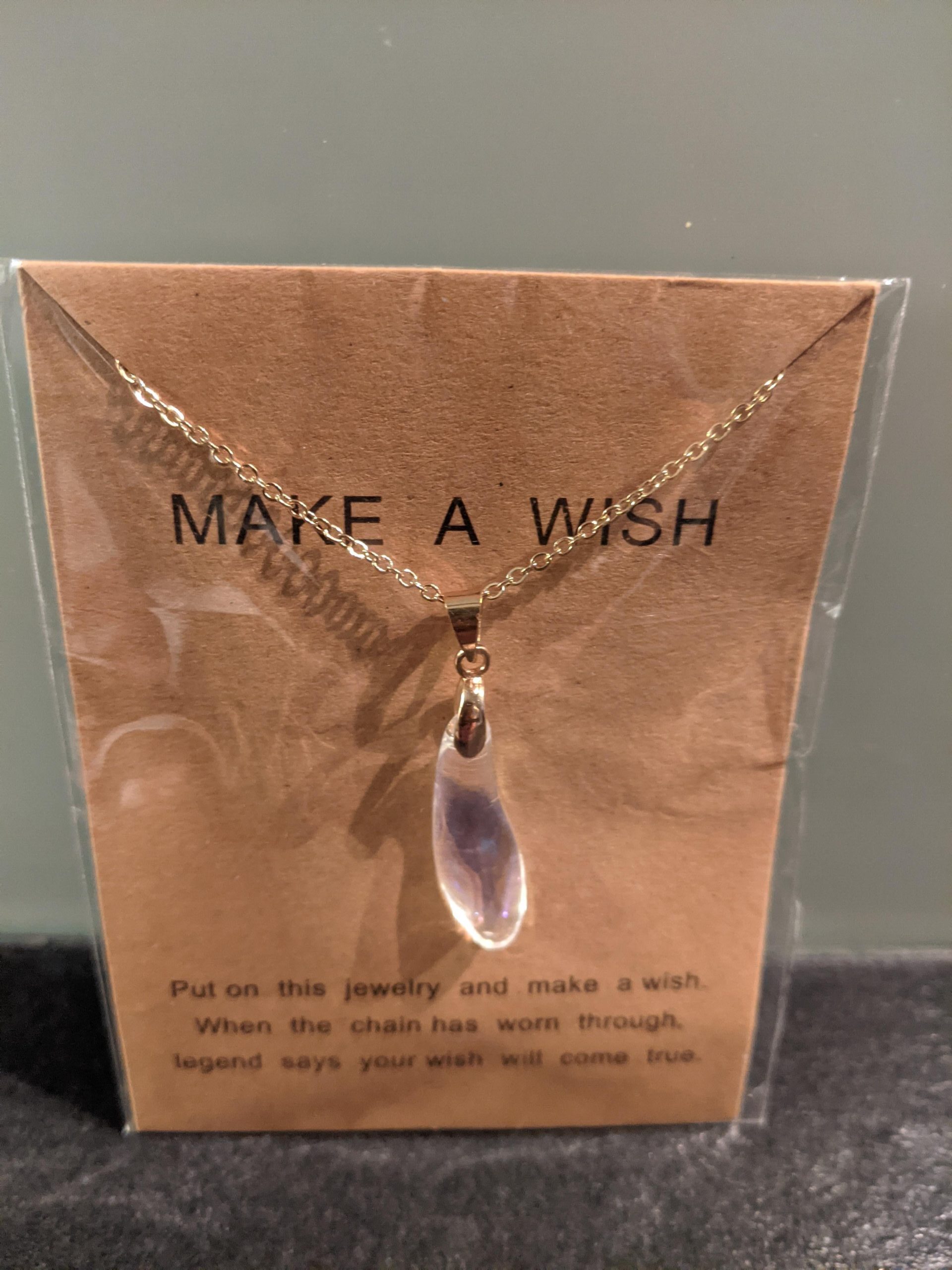Make a wish ketting druppel