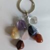 Chakra hanger 7 edelstenen met ketting en sleutelring - Afbeelding 3
