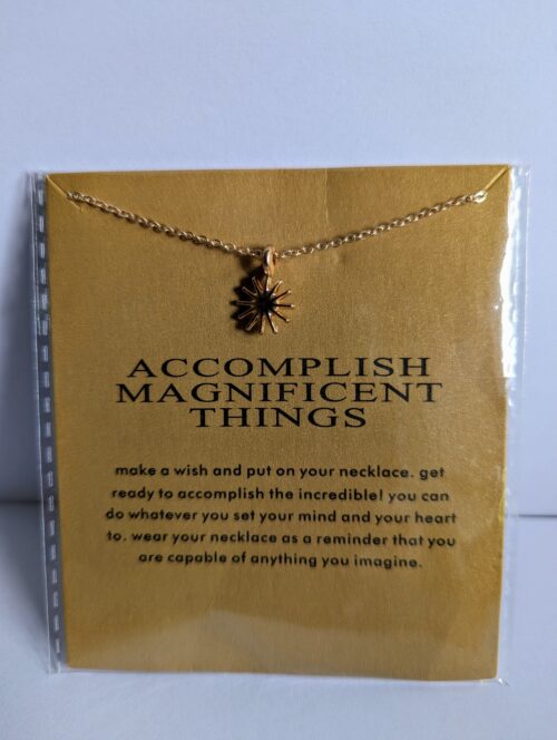 Ketting zonnetje op kaart