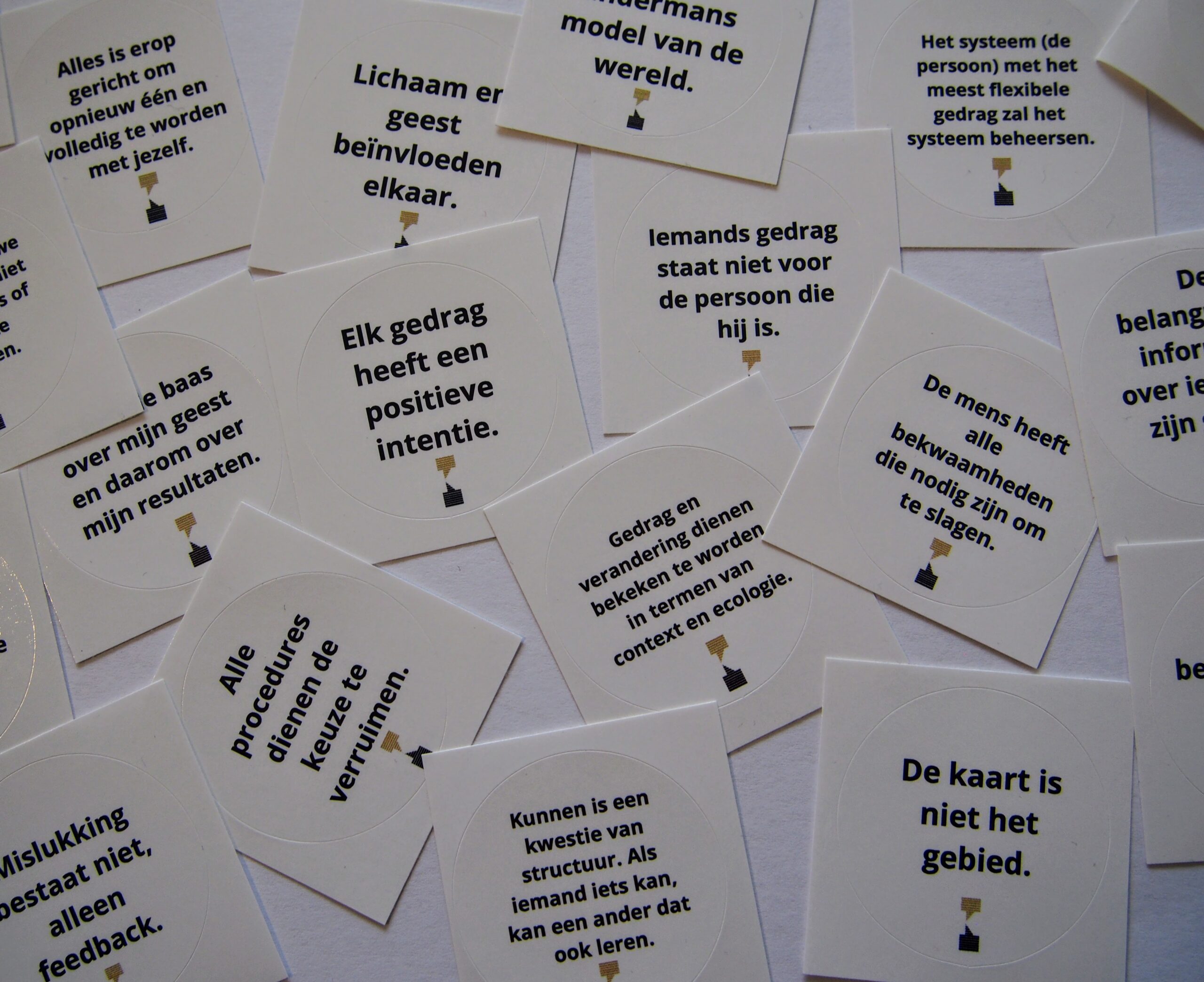Kaber stickers NLP vooronderstellingen